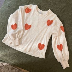 Madewell heart sweater